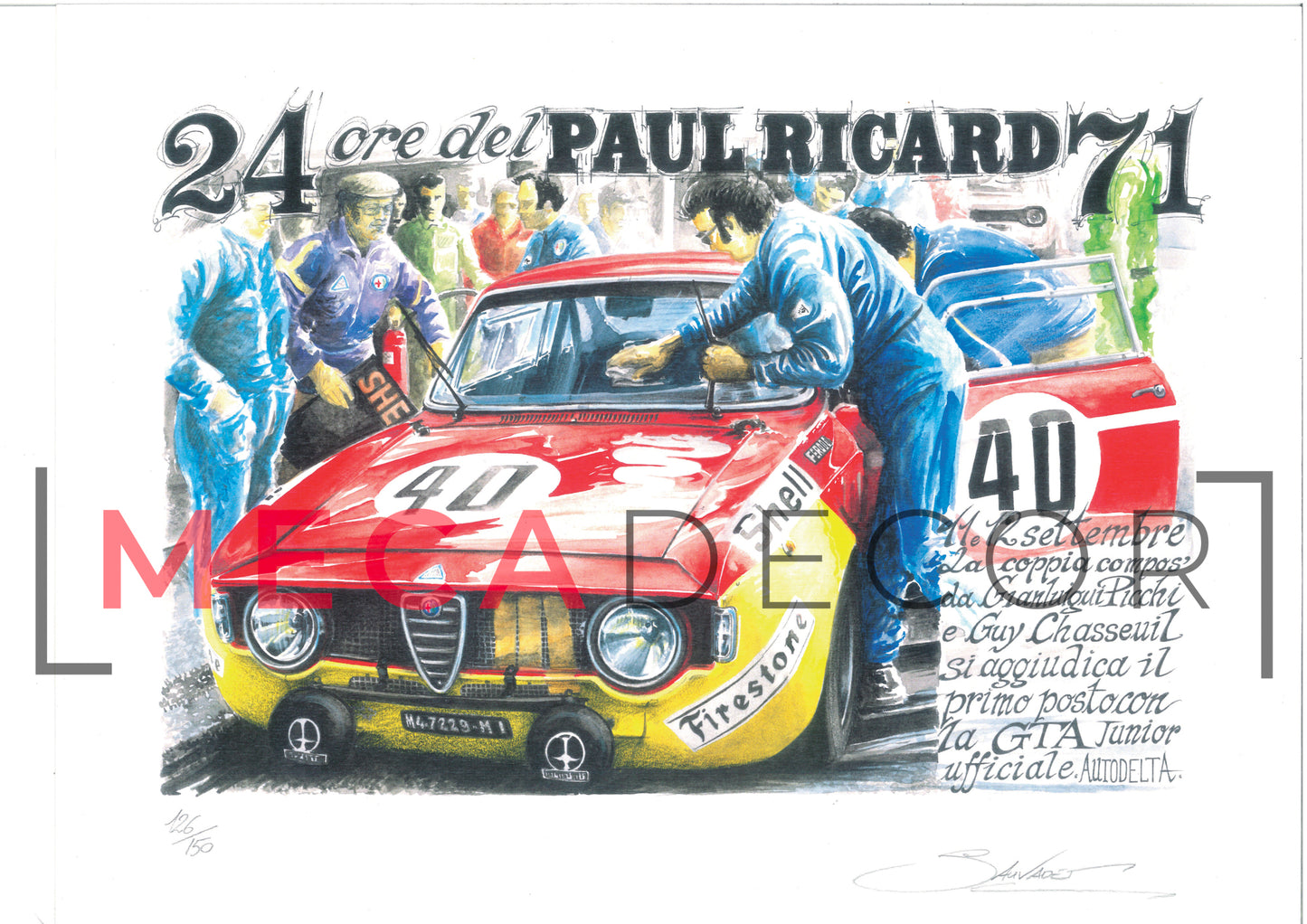 Alfa Romeo Giulia Sprint GTA 24h du Paul Ricard 1971