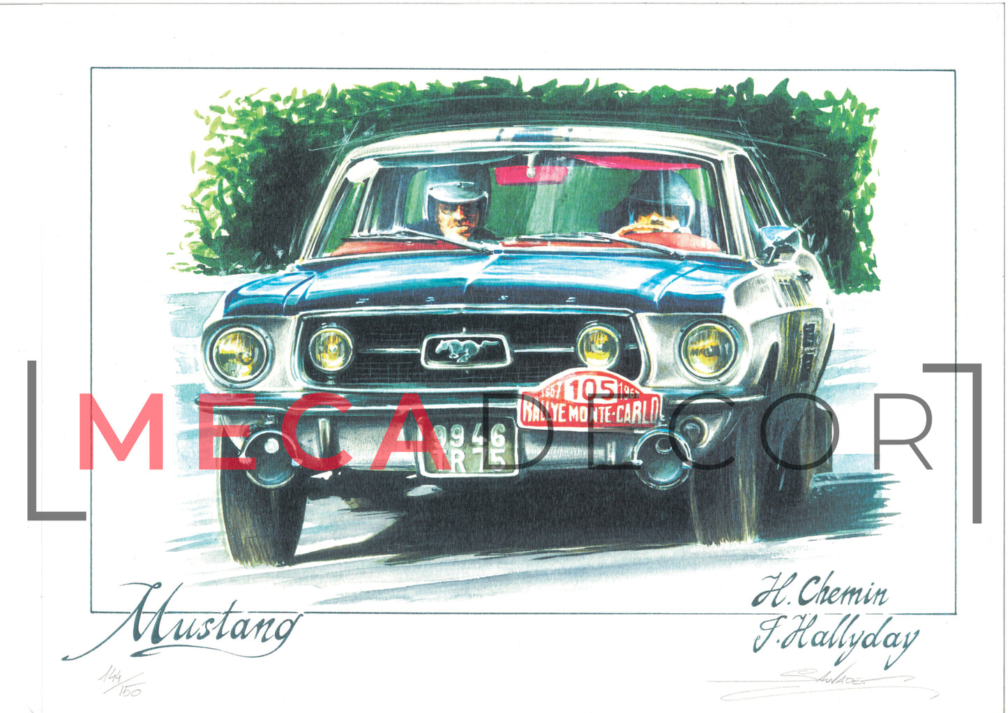 Ford Mustang Rallye de Monte Carlo 1967 - Johnny Hallyday